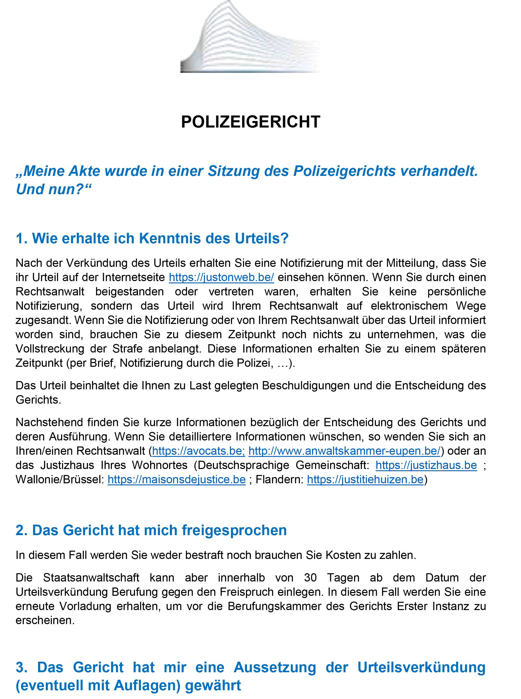 Meine Akte wurde in einer Sitzung des Polizeigerichts verhandelt. Und nun?