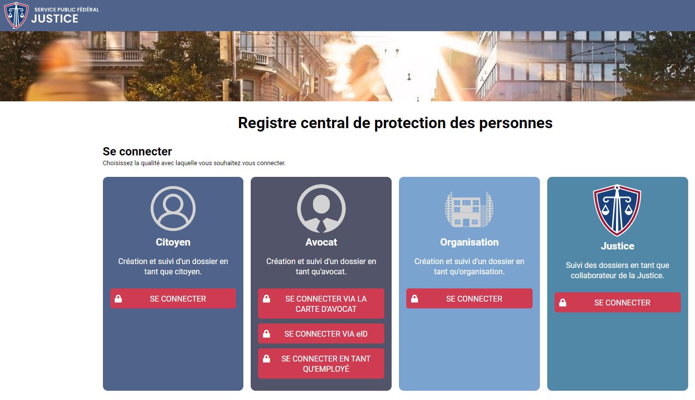 Registre central de protection des personnes
